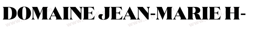 DOMAINE JEAN-MARIE H字体转换